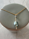 Tahitian pearl drop necklace