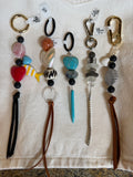 Blue Magnesite Bag Charm